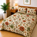 3D Cotton Bedsheet 3pcs (D45)