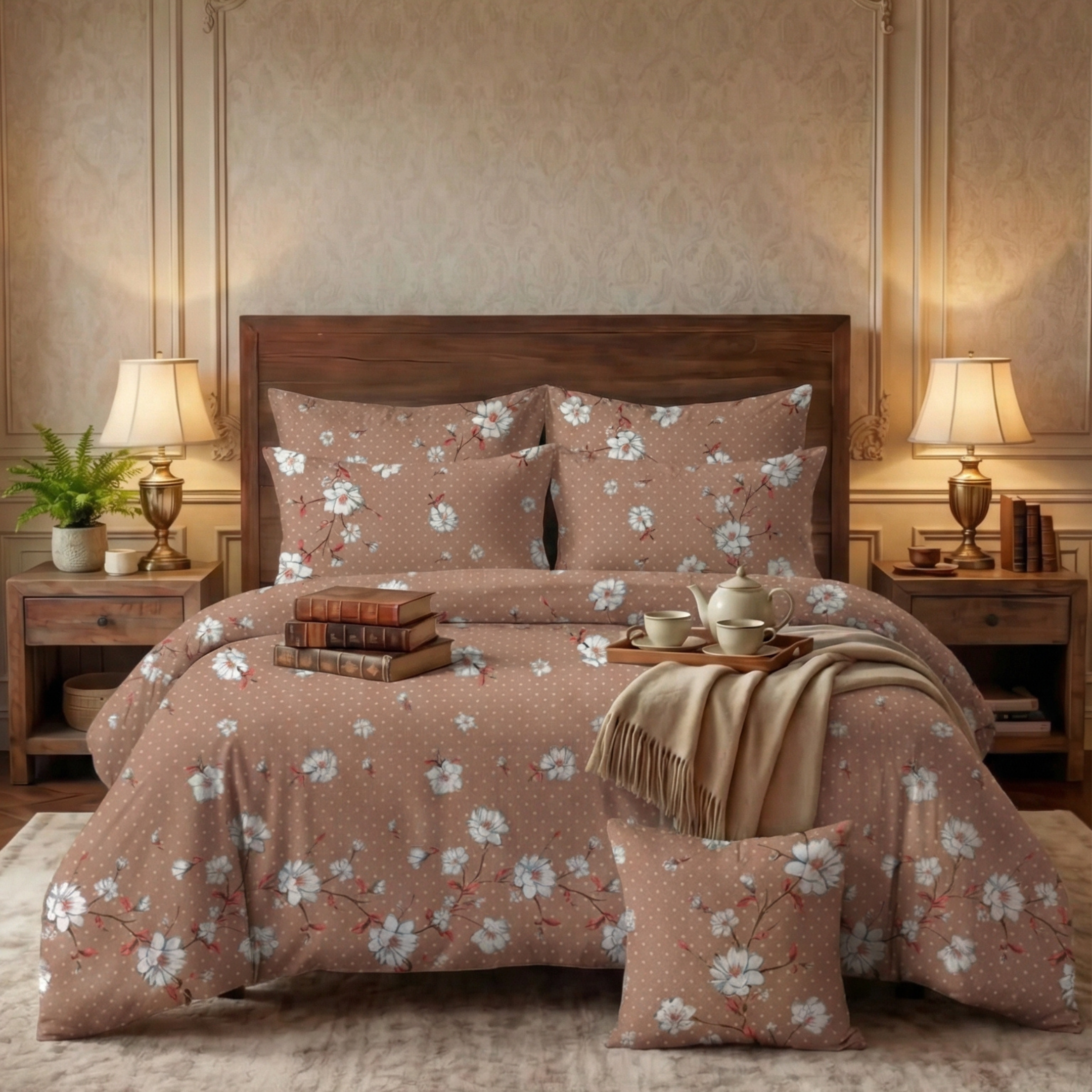 ROSE WARWICK Comforter Set- 7 Pcs - Aspire Bedding