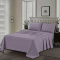 3 Pcs King Size Ultra Soft Dyed Bedsheet - Purple (Limited Stock)