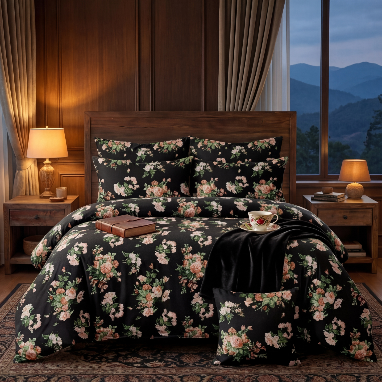 VERDANT Comforter Set- 7 Pcs - Aspire Bedding