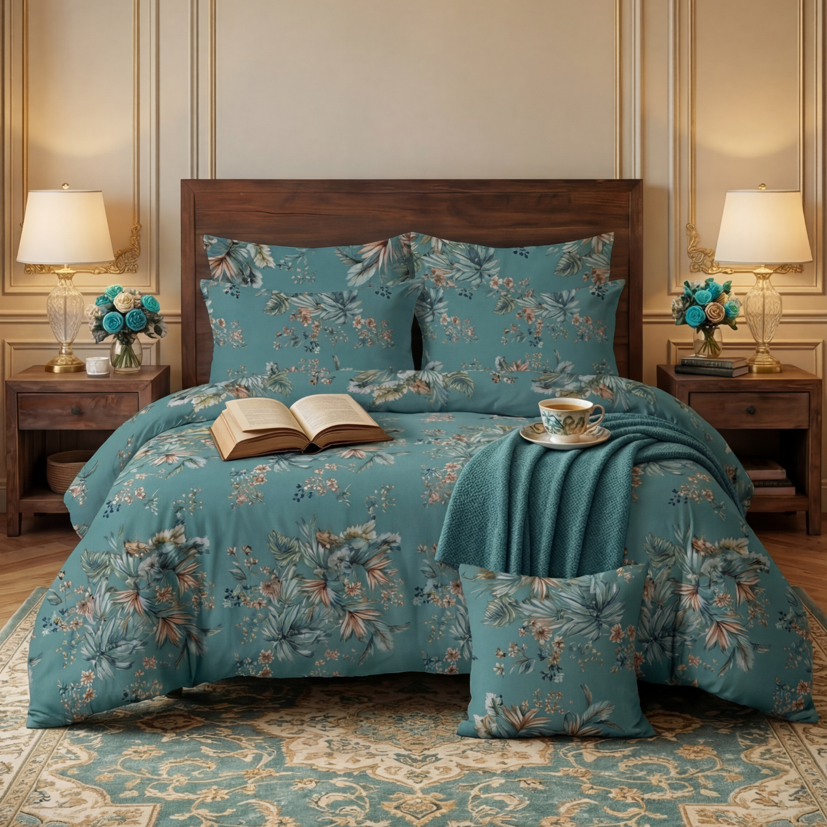 TWILLIA Comforter Set- 7 Pcs - Aspire Bedding