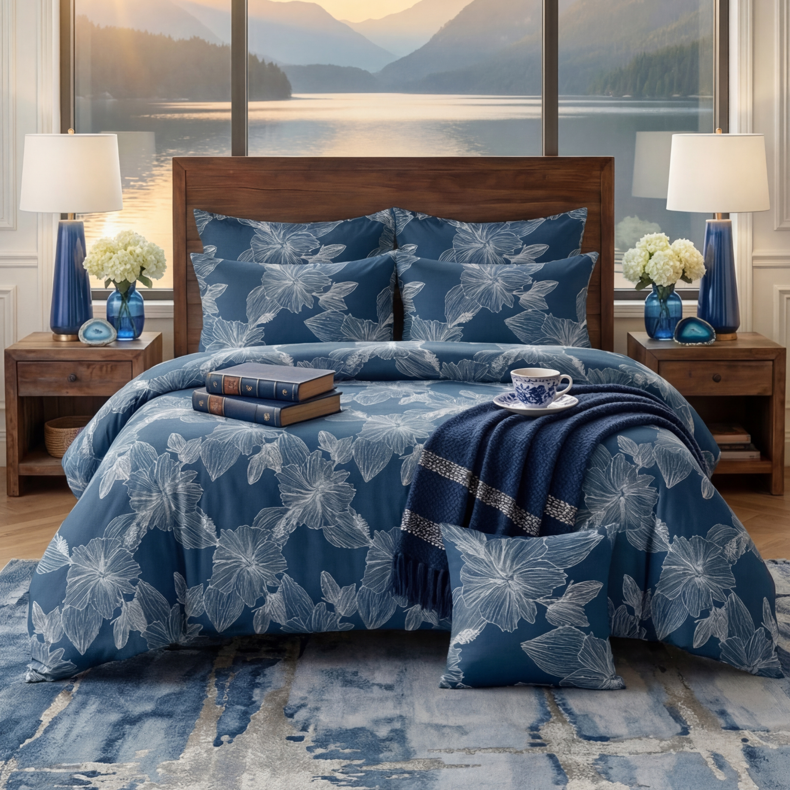 SPUN Comforter Set- 7 Pcs - Aspire Bedding