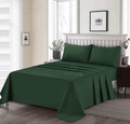 3 Pcs King Size Ultra Soft Dyed Bedsheet - Green