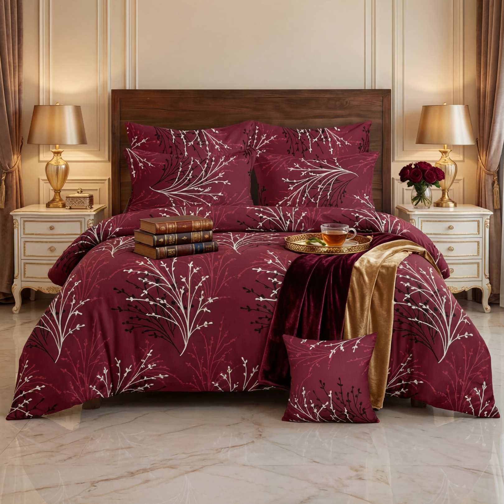 Bunch Comforter Set- 7 Pcs - Aspire Bedding