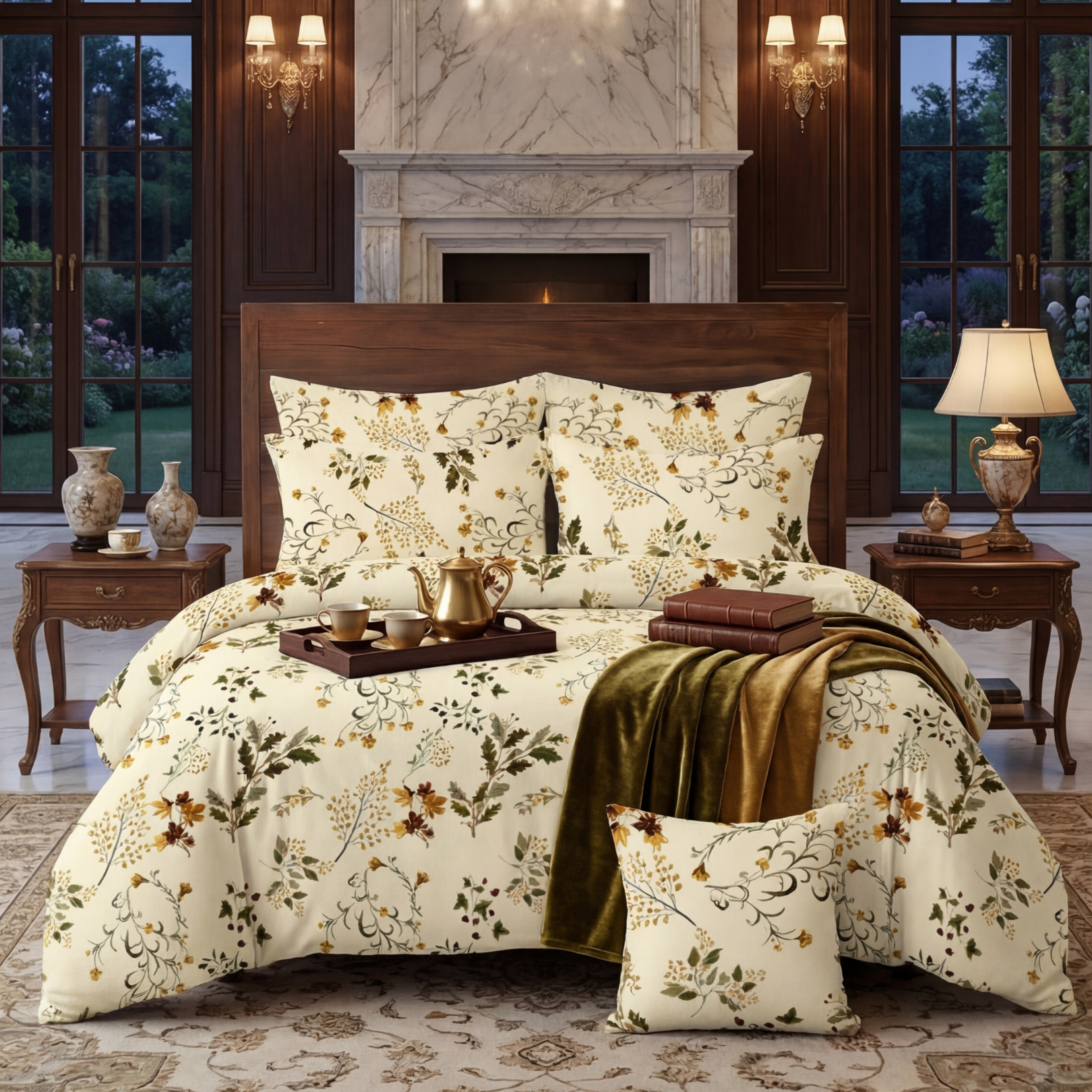 DEWDROP Comforter Set- 7 Pcs - Aspire Bedding