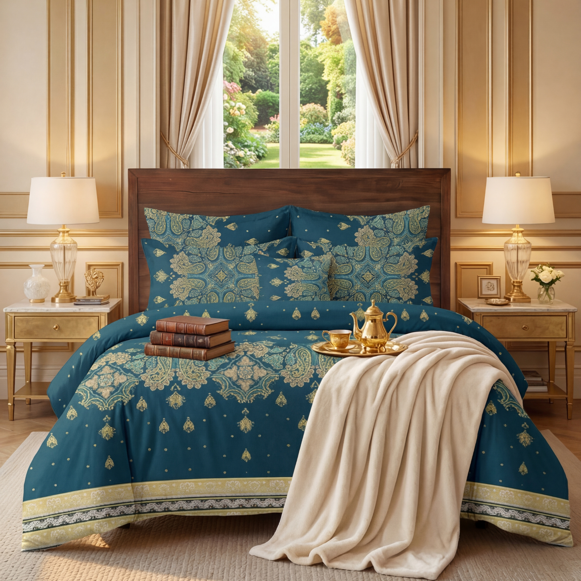 ripon Comforter Set- 7 Pcs - Aspire Bedding