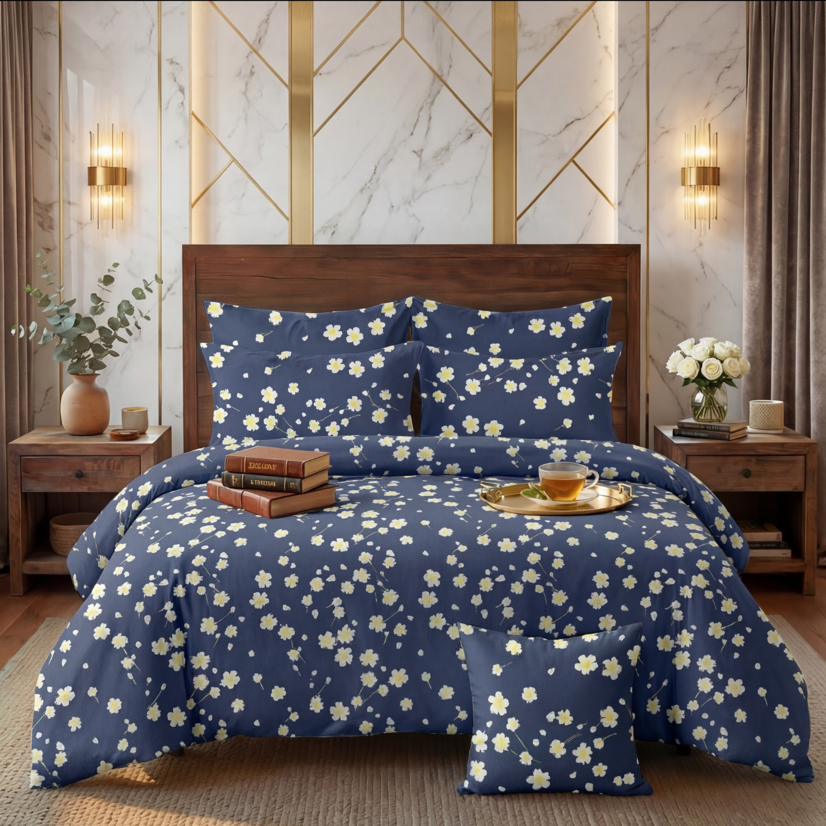 RUHI Comforter Set- 7 Pcs - Aspire Bedding