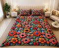 3D Cotton Bedsheet 3pcs (D61)