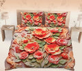 3D Cotton Bedsheet 3pcs (D52)