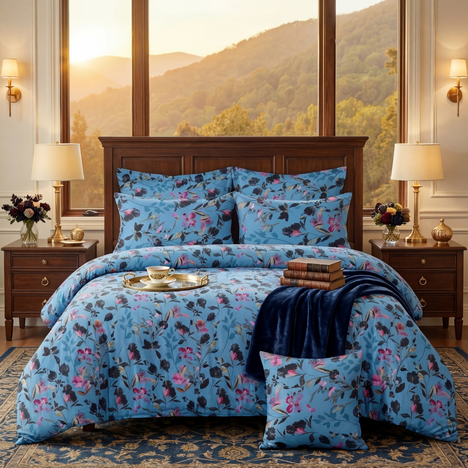 OCEAN Comforter Set- 7 Pcs - Aspire Bedding