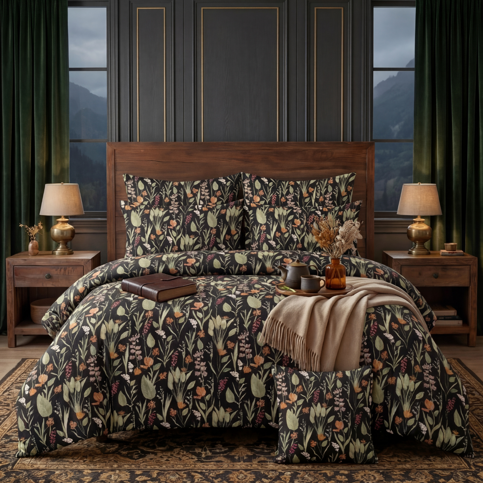 ZESH Comforter Set- 7 Pcs - Aspire Bedding