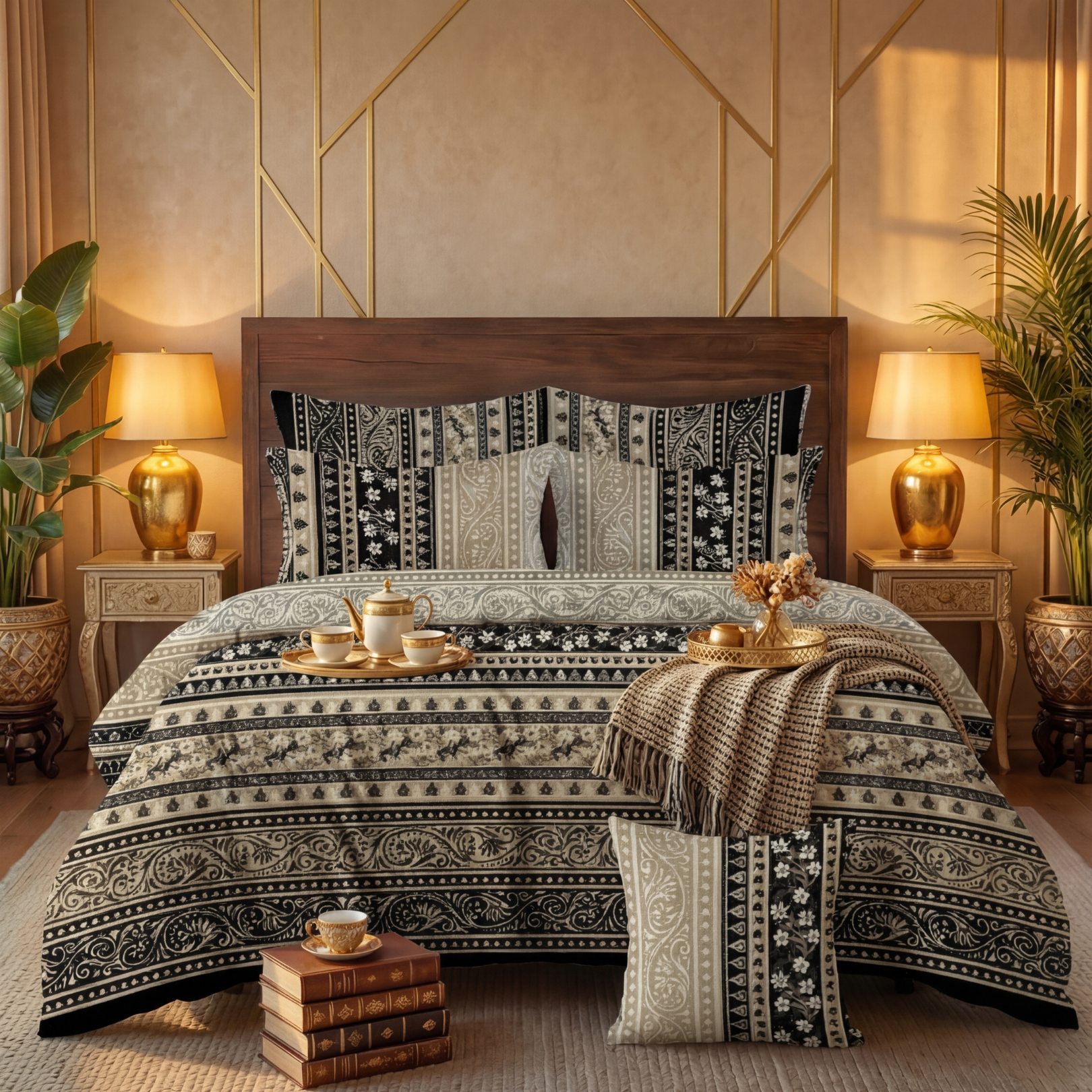 FOURRA Comforter Set- 7 Pcs - Aspire Bedding