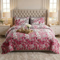 3 Pcs King Size Ultra Soft Bedsheet - Petal