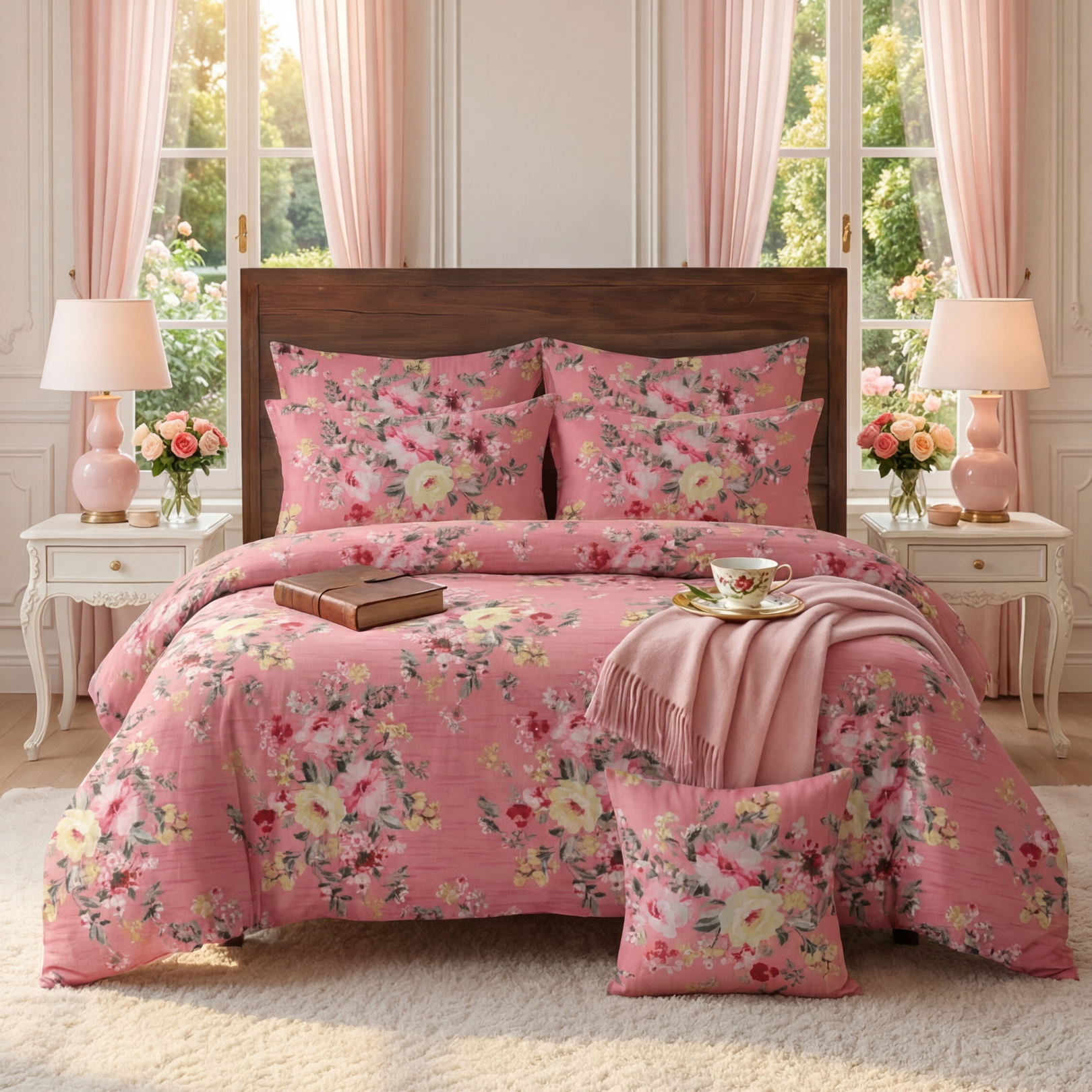 LABI Comforter Set- 7 Pcs - Aspire Bedding