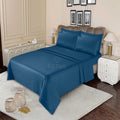 3 Pcs King Size Stripe Bedsheet - Zinc