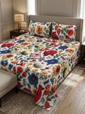 3D Cotton Bedsheet 3pcs (D07)