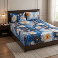 3D Cotton Bedsheet 3pcs (D13)