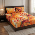3D Cotton Bedsheet 3pcs (D17)