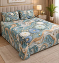 3D Cotton Bedsheet 3pcs (D09)