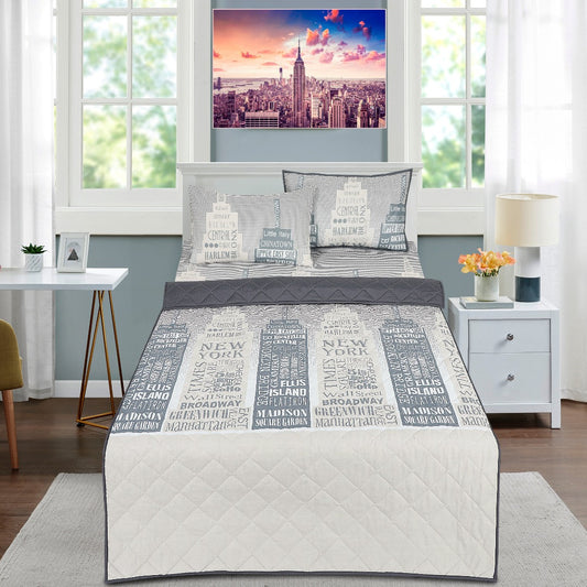 2 Pcs Single Size Cartoon Bedsheet - Mid Town