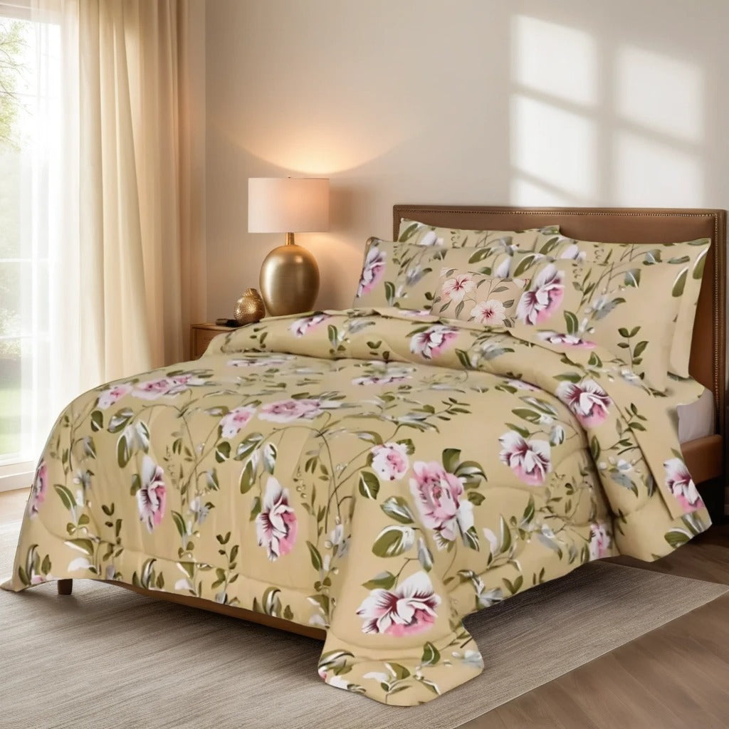 SOPHIA Comforter Set- 7 Pcs - Aspire Bedding