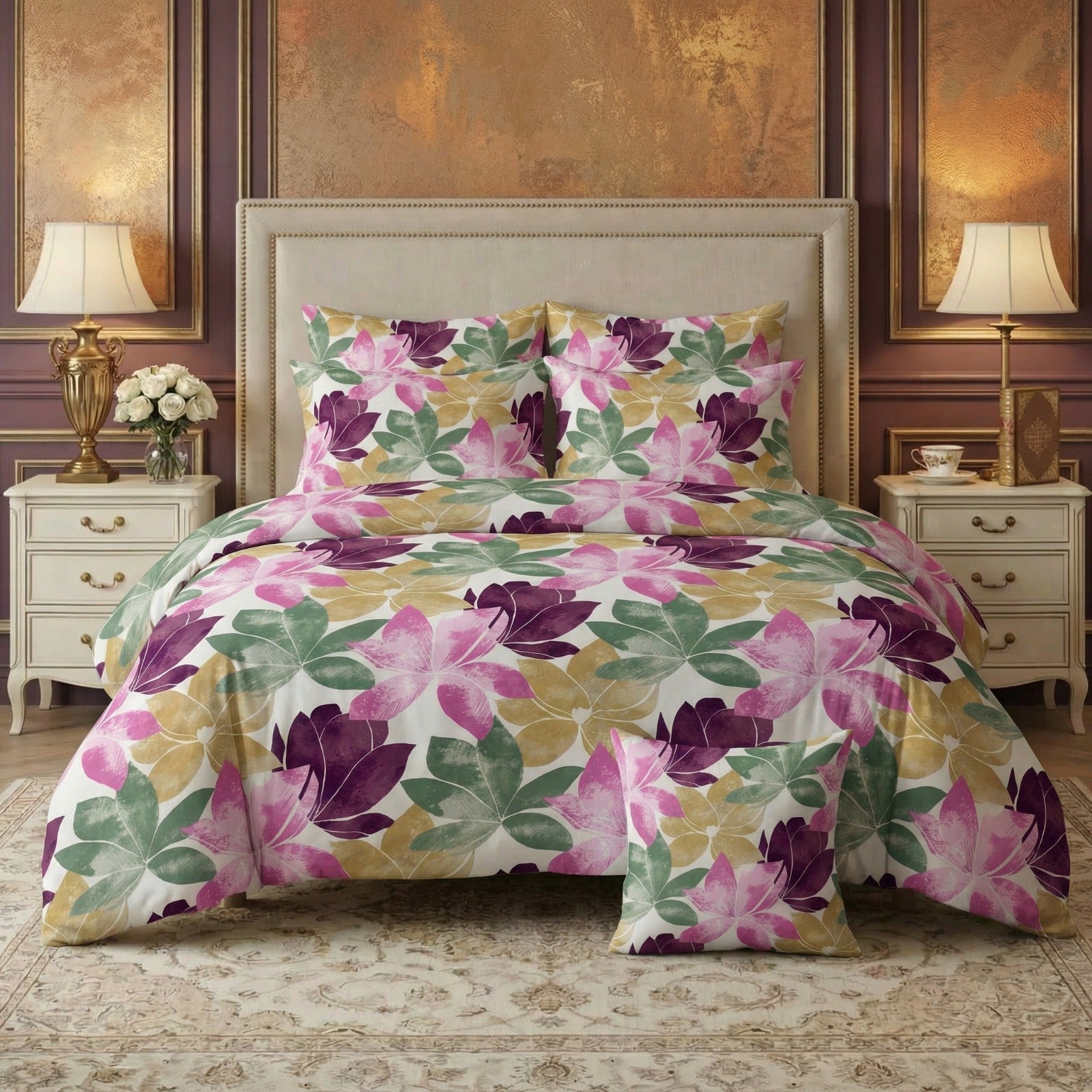 MULTI Comforter Set- 7 Pcs - Aspire Bedding