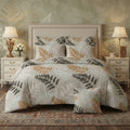 FERN LEAF Comforter Set- 7 Pcs - Aspire Bedding