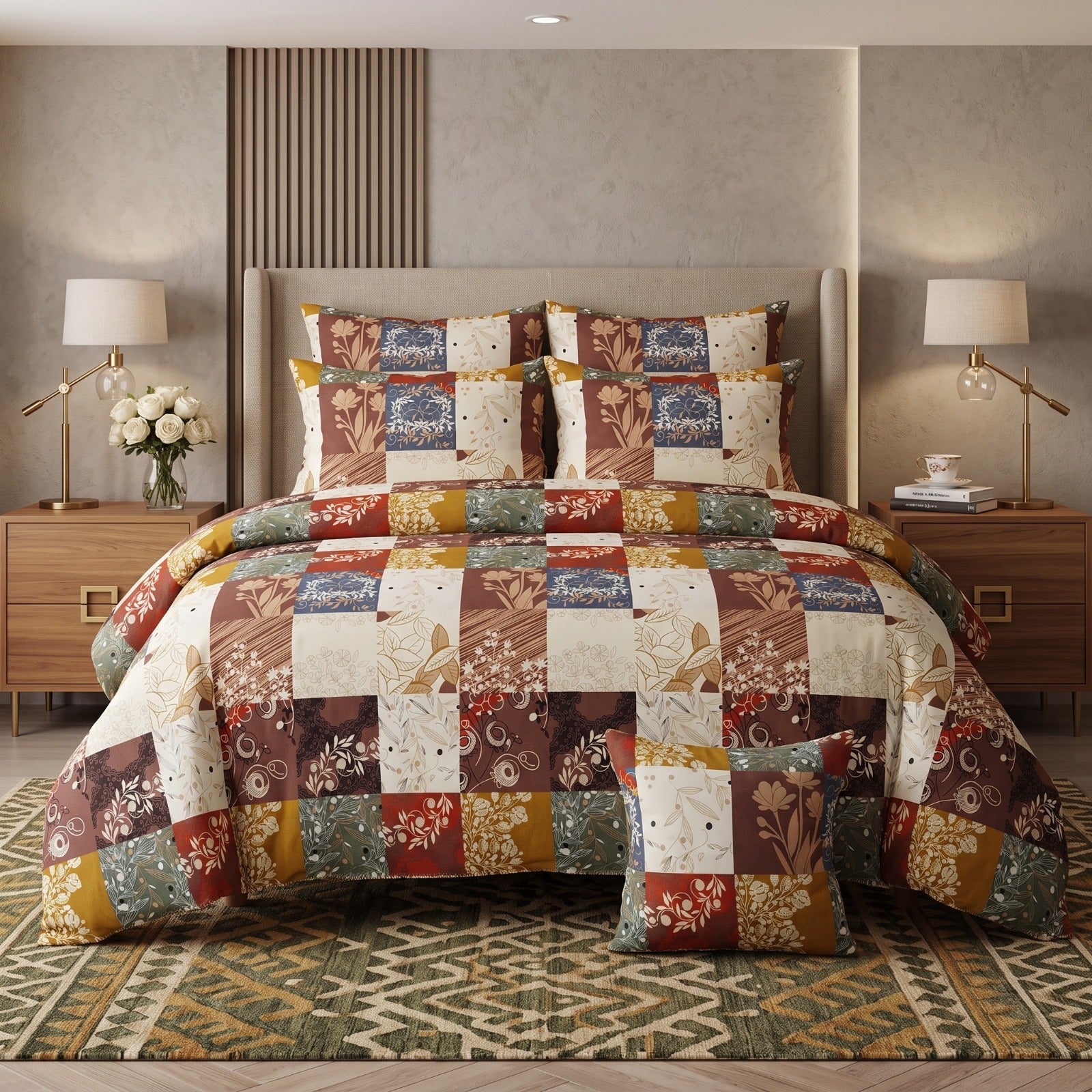 WOOD LAND Comforter Set- 7 Pcs - Aspire Bedding