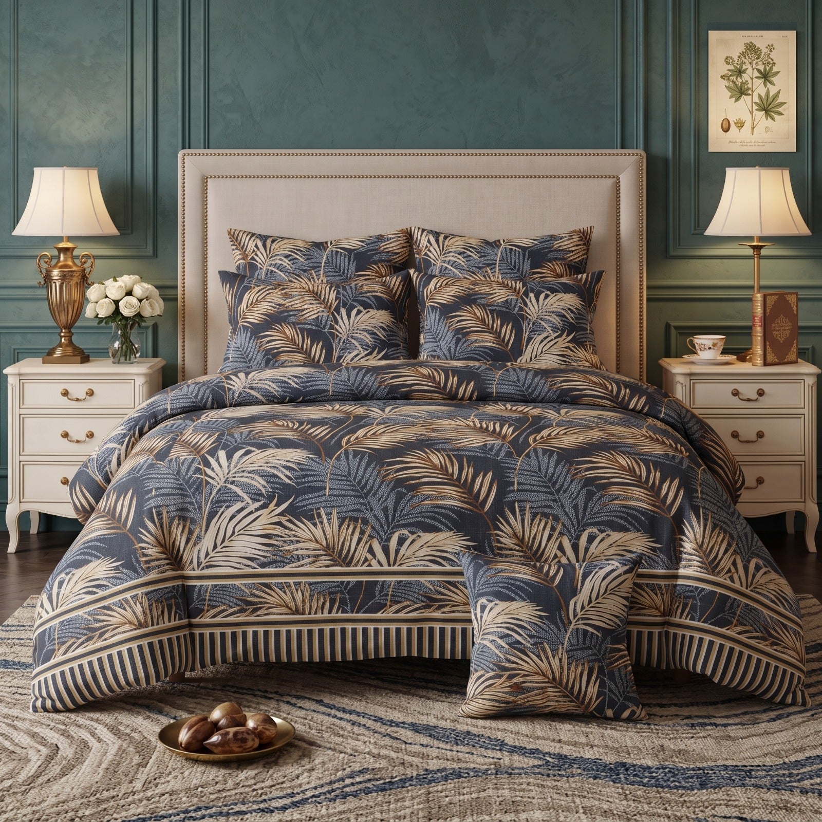 ASHELY Comforter Set- 7 Pcs - Aspire Bedding