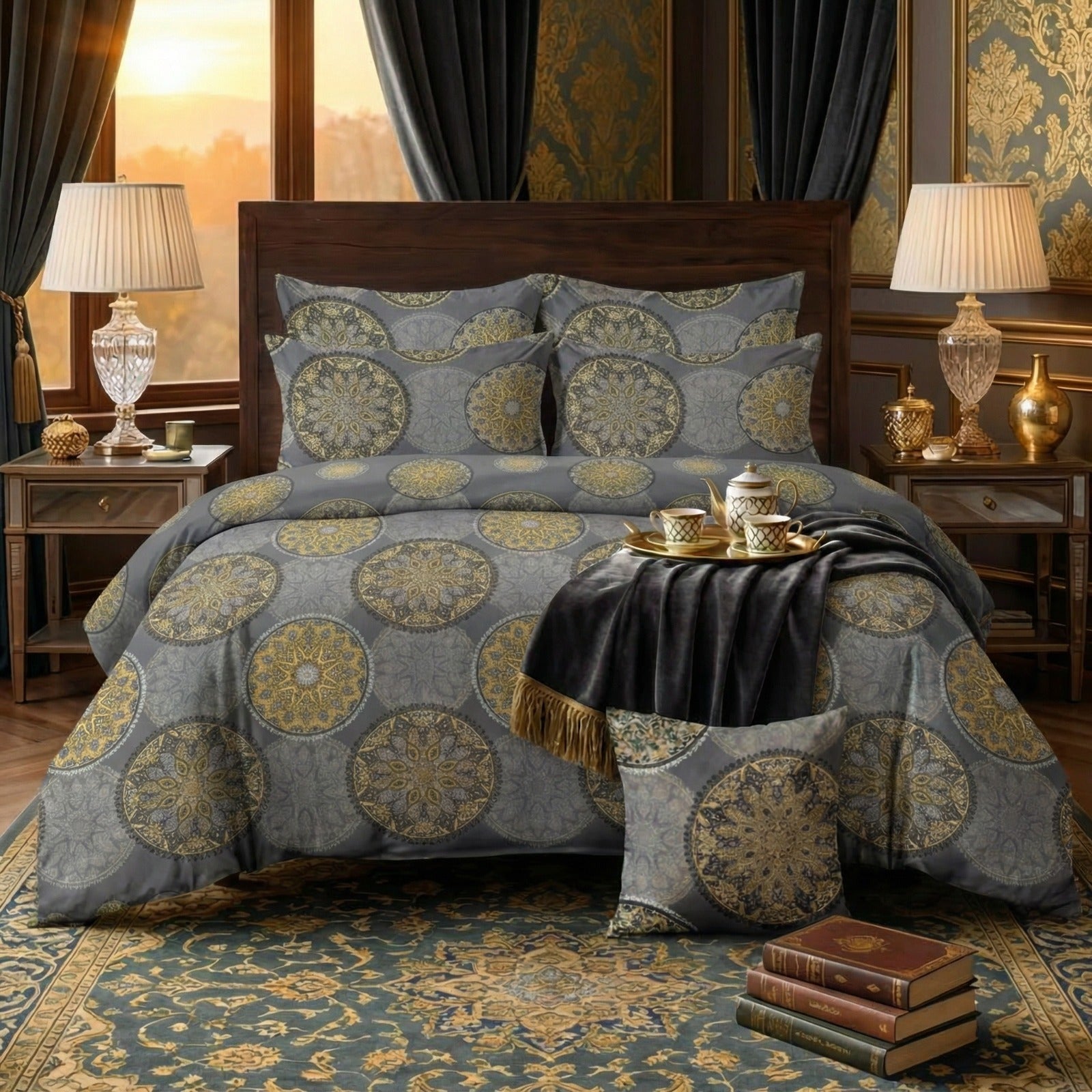 BONOS Comforter Set- 7 Pcs - Aspire Bedding