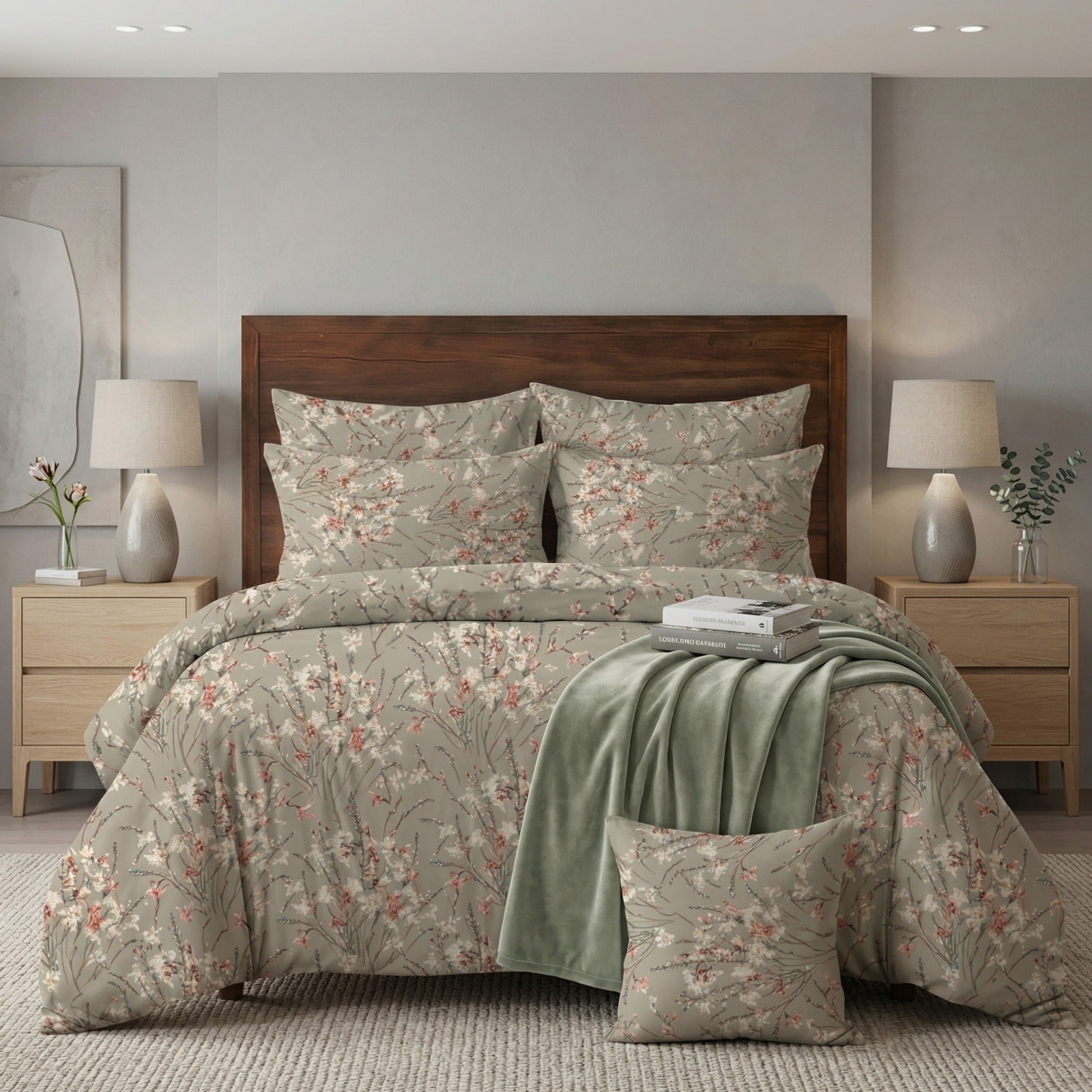 SILQUE Comforter Set- 7 Pcs (V2) - Aspire Bedding