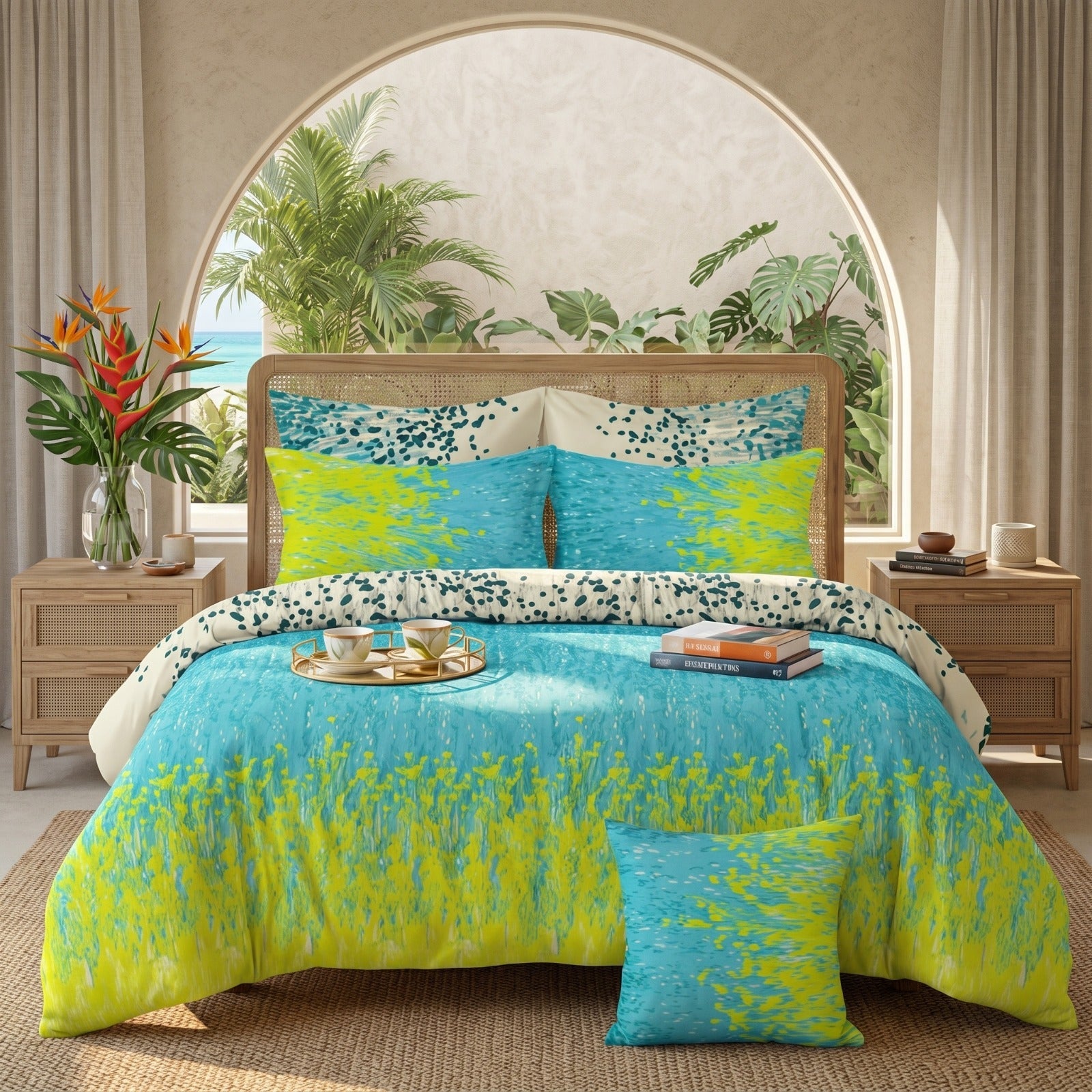 SLIME Comforter Set- 7 Pcs - Aspire Bedding