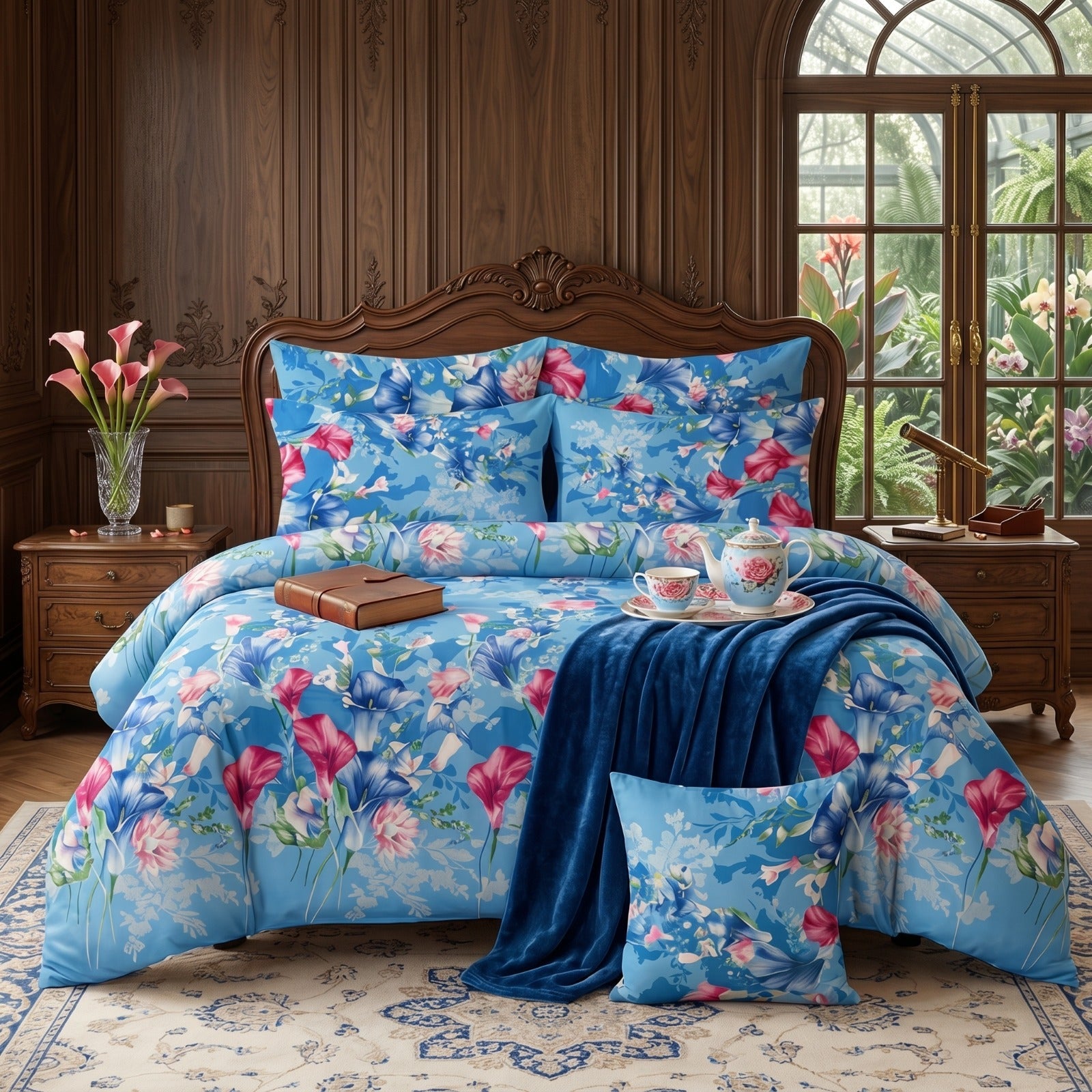 PINE Comforter Set- 7 Pcs - Aspire Bedding