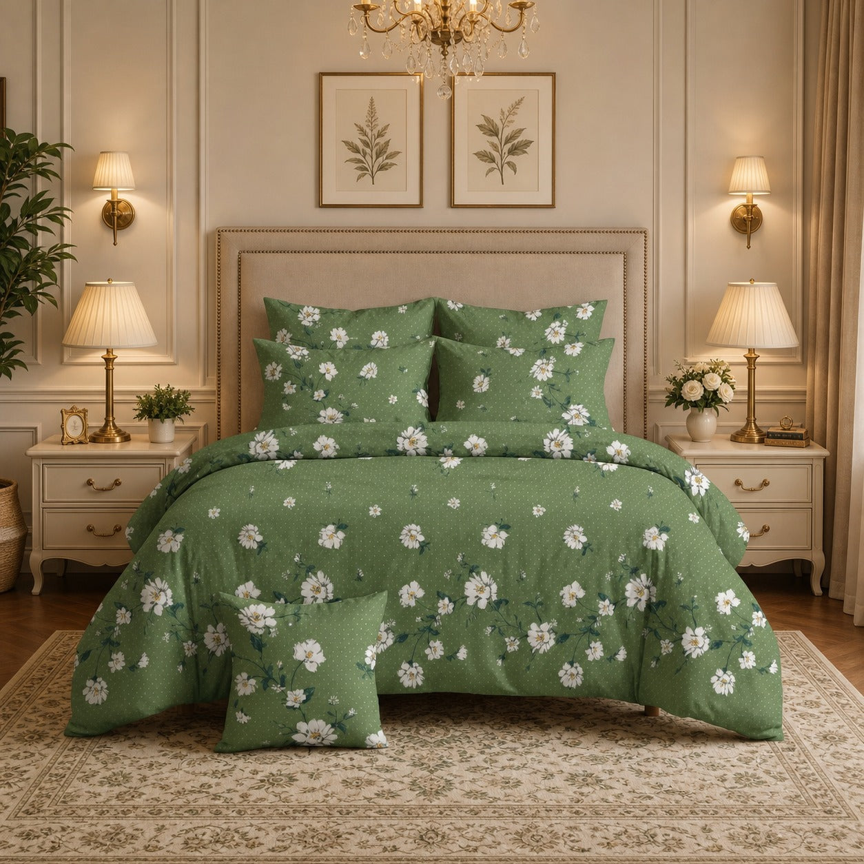 Warwick Comforter Set- 7 Pcs - Aspire Bedding