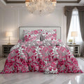 PINK ZURIC Comforter Set- 7 Pcs - Aspire Bedding