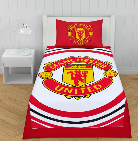2 Pcs Single Size Cartoon Bedsheet - Manchester_U
