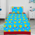 2 Pcs Single Size Cartoon Bedsheet - Pikachu
