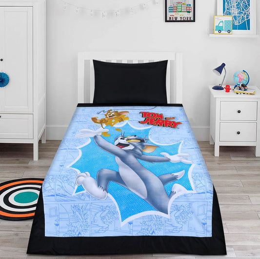 2 Pcs Single Size Cartoon Bedsheet - Tee & Jay