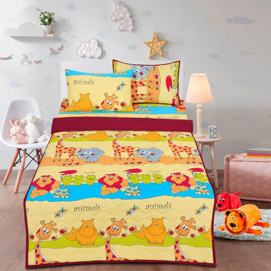 Cartoon Character Summer Comforter Croak & Animal-30199 - Lotus