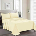 3 Pcs King Size Easy Care Dyed Bedsheet - Boski