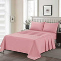 3 Pcs King Size Ultra Soft Dyed Bedsheet - Baby Pink (Limited Stock)