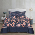 3 Pcs King Size Easy Care Bedsheet - Crimson Bloom