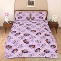 3 Pcs King Size Cartoon Bedsheet - Dreamland Adventures ( Glow in Dark)