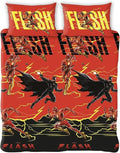 2 Pcs Single Size Cartoon Bedsheet - Flash