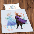 2 Pcs Single Size Cartoon Bedsheet - Frozen 2