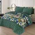 Green Floral - Summer Comforter Set - Lotus