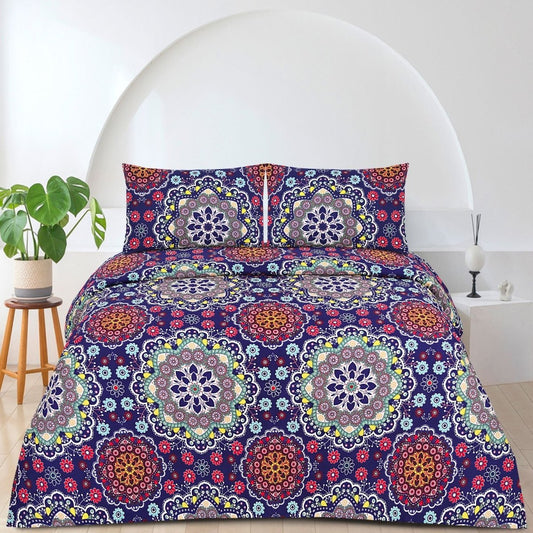 3 Pcs King Size Ultra Soft Bedsheet - Mandarise
