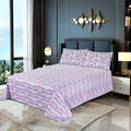 3 Pcs King Size Ultra Soft Bedsheet - Lining Paint
