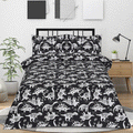 2 Pcs Single Size Cartoon Bedsheet - Dinosaurs
