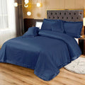 3 Pcs King Size Velvet Bedsheet - Navy (Limited Stock)